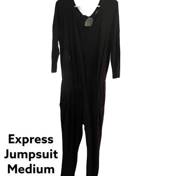 Express Black Jumpsuit - Picture 1 of 1